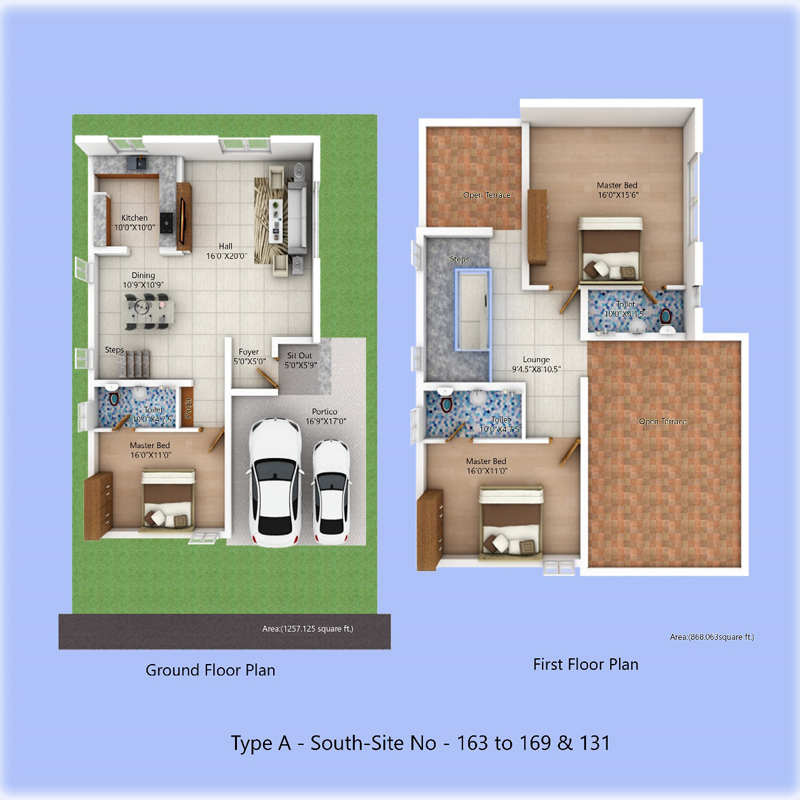 Type A - South-Site No - 163 to 169 & 131