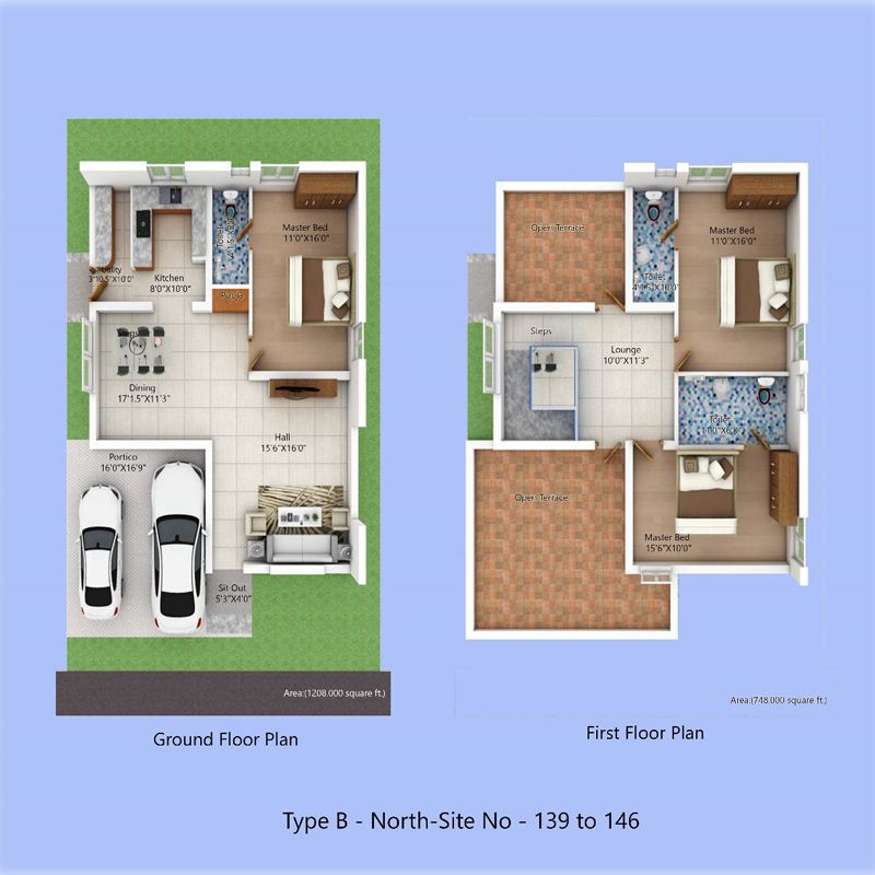 Type B - North-Site No - 139 to 146