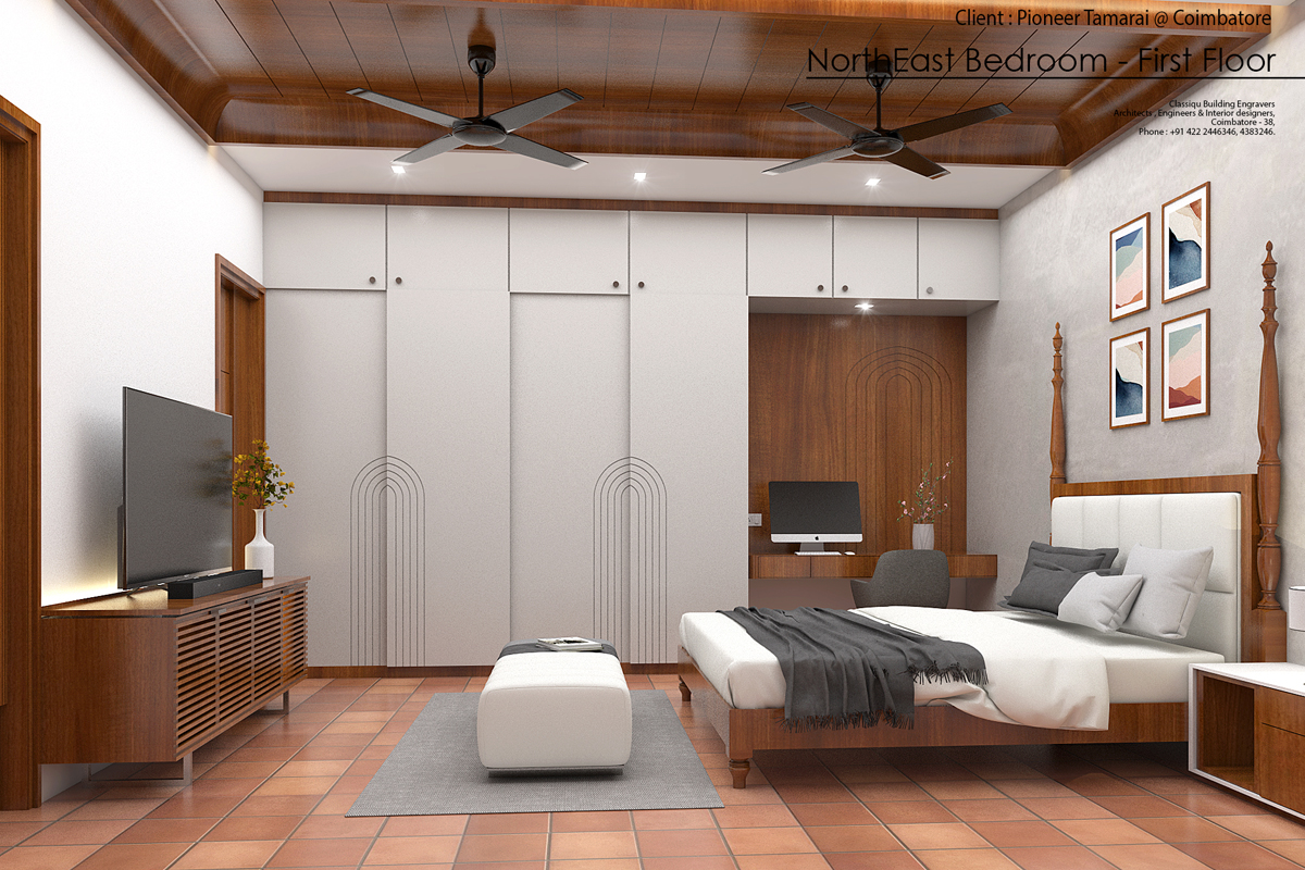 Architectural Designs & Interiors - Tamarai Homes Bedroom